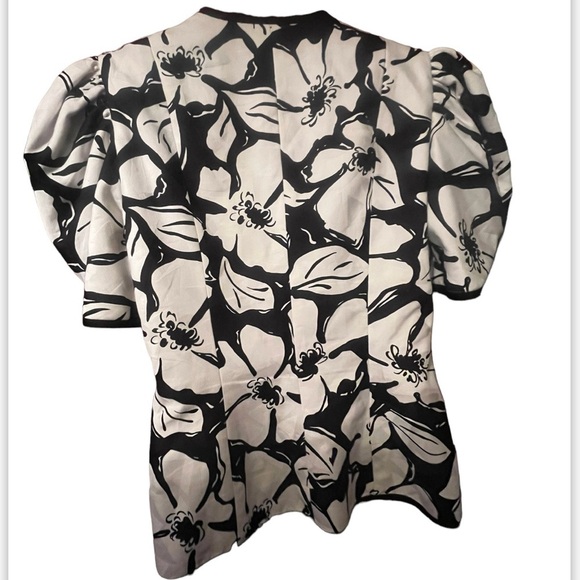 A.J. Bari Vintage 80s Blazer Jacket Sz 12 Cream Shoulder Pads Double Breasted - Picture 3 of 7